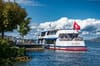 Das Elektroschiff EMS Uetliberg an der Schiffstation Thalwil.