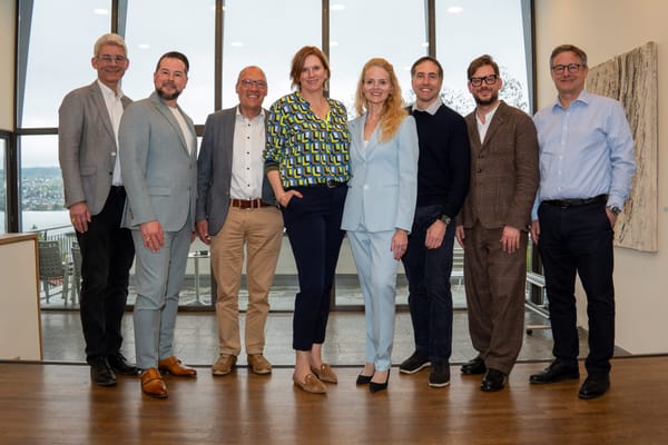 Der neue Gemeinderat von Thalwil (von links): Thomas Hunziker, Christian Kling, Hansruedi Kölliker, Anne-Marie Kristokat…