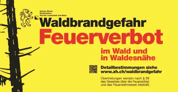Grillieren ist nur im Siedlungsgebiet erlaubt, nicht aber im Wald.