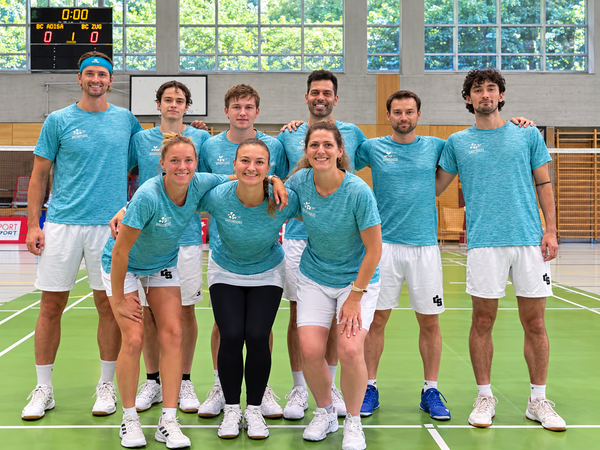 Das Adliswiler Nationalliga-B-Team: (hinten v.l.n.r.) Wessel van der Aar, Matthias Trauffer, Niklas Kramer, Stéphane Bato…